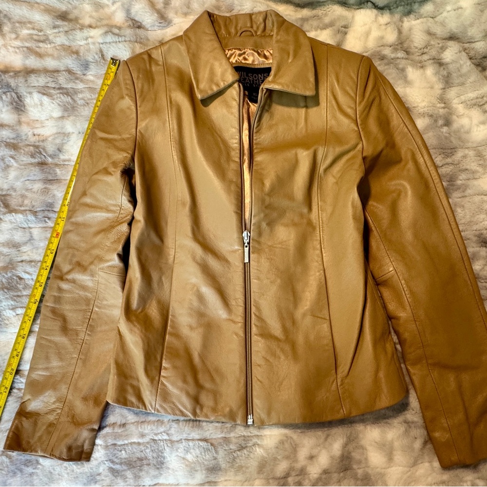 Wilsons Leather Women's Tan Leather Jacket